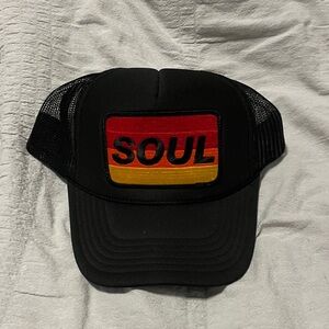 Soul Cycle Aviator Nation Black Trucker Hat